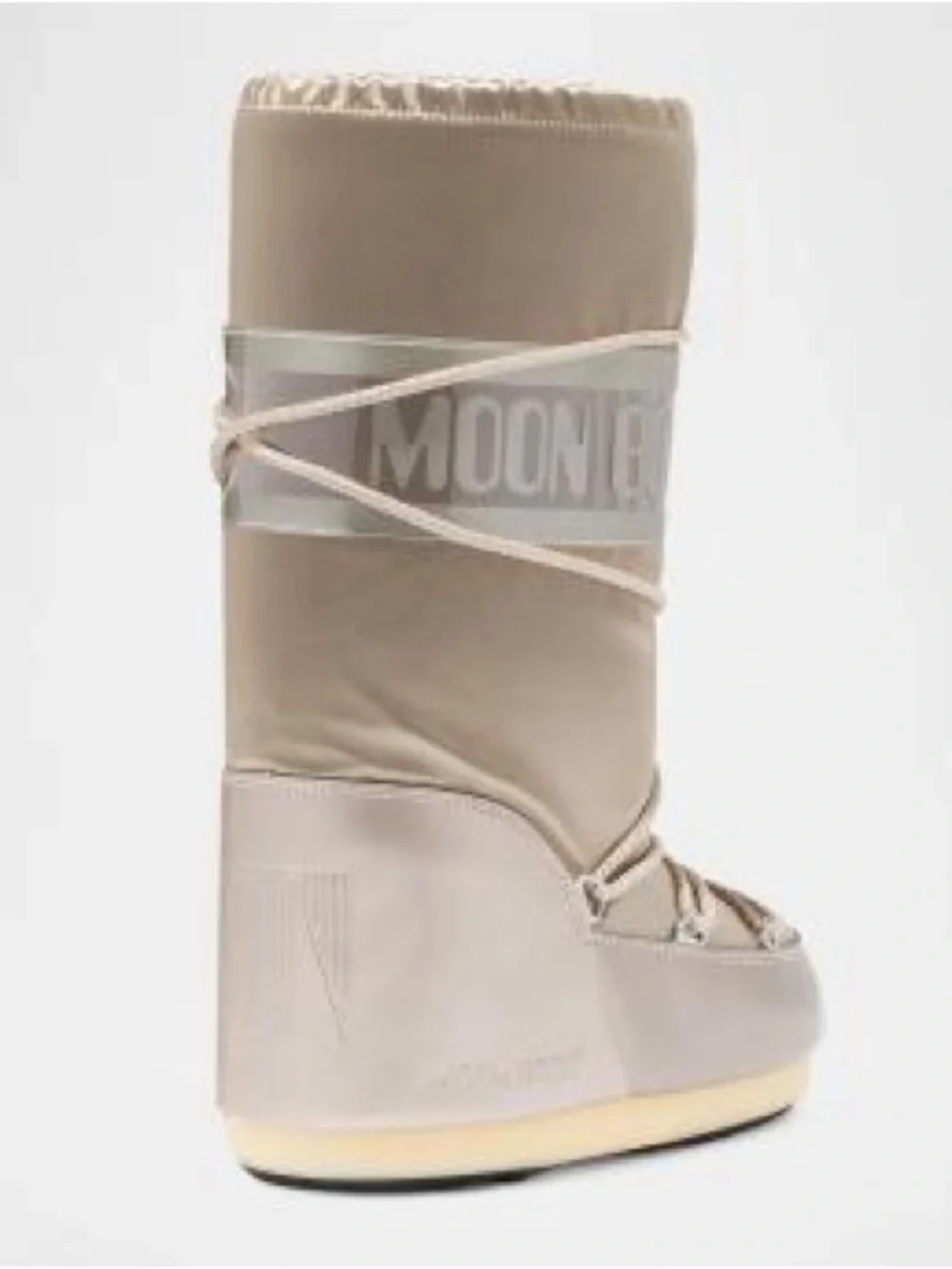 Like New! MOON BOOT Icon Glance Platinum Satin Boots’